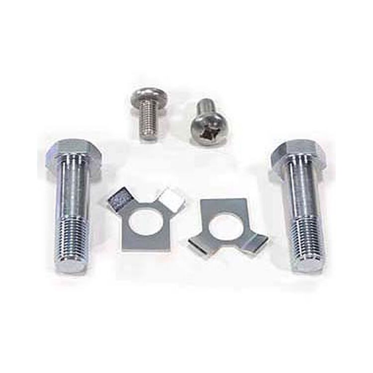 V-Twin Mfg. Adjustable Triple Tree Top Tee Bolts And Lock Tabs For Harley FL 1949-1984