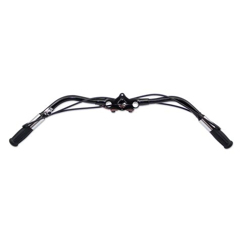 V-Twin Mfg. 1" Black 0" Classic Springer Handlebar Assembly For Harley FL / UL 1946-1948