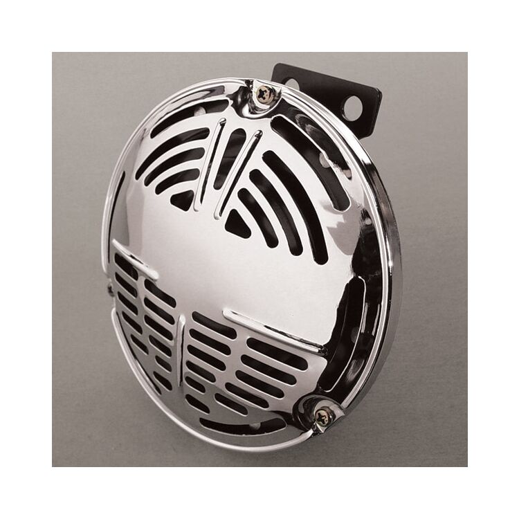 V-Twin Mfg. Chrome Spring Fork Electric Horn For Harley FL EL UL 1936-1948