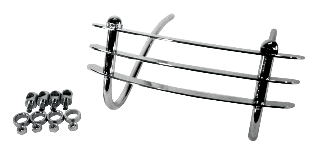 VTwin Mfg. Front Bumper With Original Cabbage Cutter For Harley FL 19551957