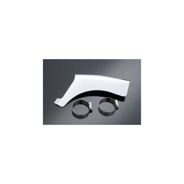 V-Twin Mfg. Chrome Heat Shield Left Vertical For Harley Touring 1970-1984
