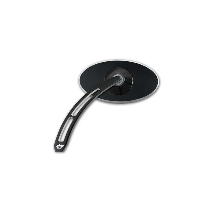 Pro-One Pro-Street Smooth Oval Head With Teardrop Stem Black Mirrors