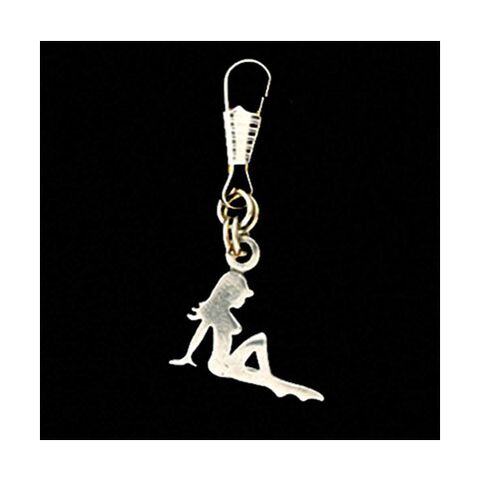 Guardian Bell Mudflap Girl Zipper Pull
