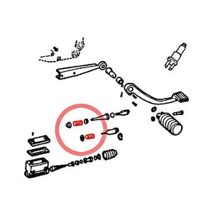 V-Twin Mfg. Brake Plunger Return Spring For Harley FX 1982-1986