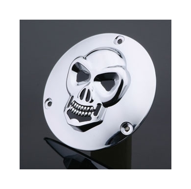 Drag Specialties 3-D Skull Derby Cover For Harley Big Twin 1970