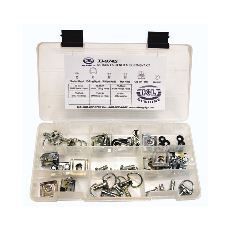 K & L Supply Company 1/4 Turn Quick Release Dzus Fastener Assortment