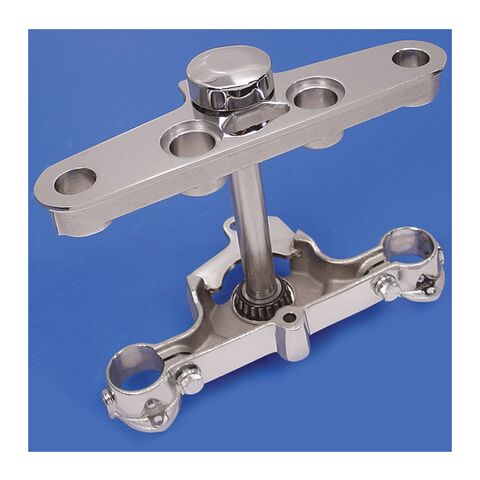 V-Twin Mfg. Replica Chrome Triple Tree Set For Harley FL Softail 1986-1999