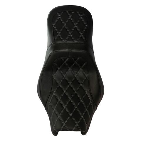 Danny Gray Weekday IST Diamond Stitch 2-Up Seat with AirHawk Technology For Harley Softail 2018-2020