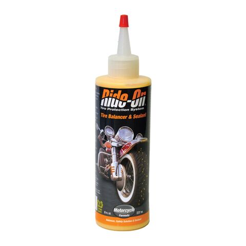 Ride-On Motorcycle Tire Balancer And Sealant
