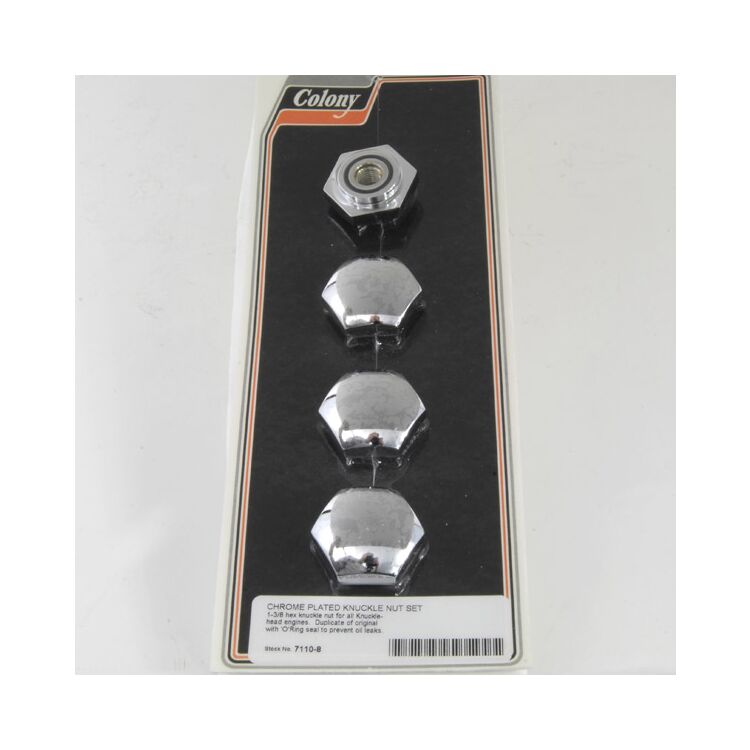 Colony Rocker Box Nut Set For Harley Knucklehead 1936-1947