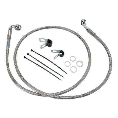 Drag Specialties Extended Front Brake Line Kit For Harley FXD 2000-2005