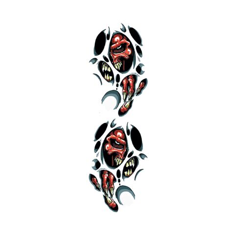 Lethal Threat Shred Skull Decal Set