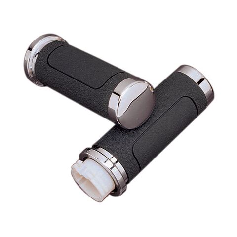 Milwaukee Twins Big V Cruiser Grip Set For Harley With Dual Cable Throttle
