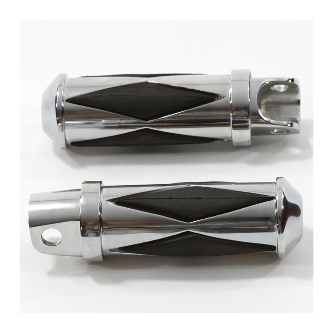 J&P Cycles Diamond Footpegs With Early Style Female Mount