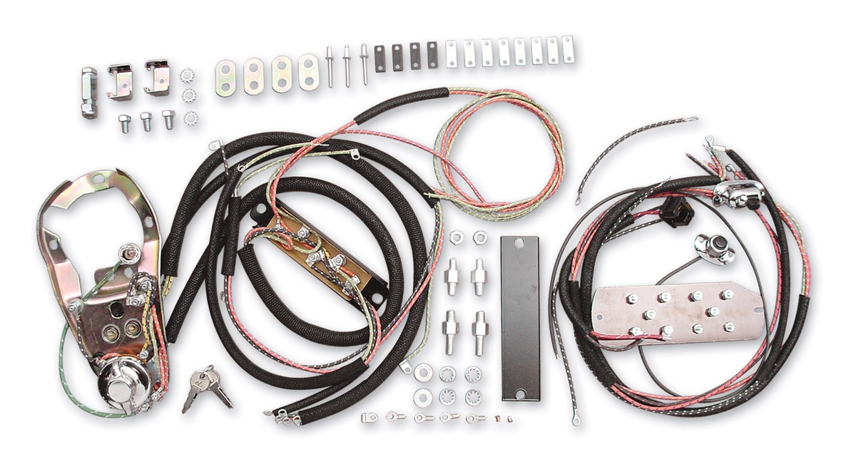 V-Twin Mfg. Wiring Harness / Dash Base Assembly For Harley