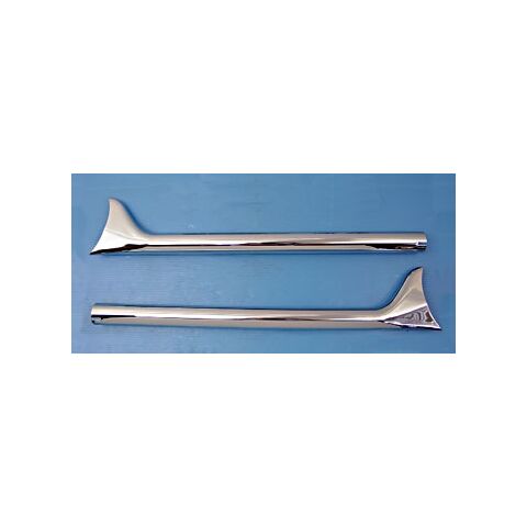 J&P Cycles Universal Fishtail Straight Pipes Exhaust
