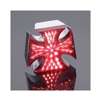 J&P Cycles Rear Fender LED Maltese Cross Light | JPCycles.com