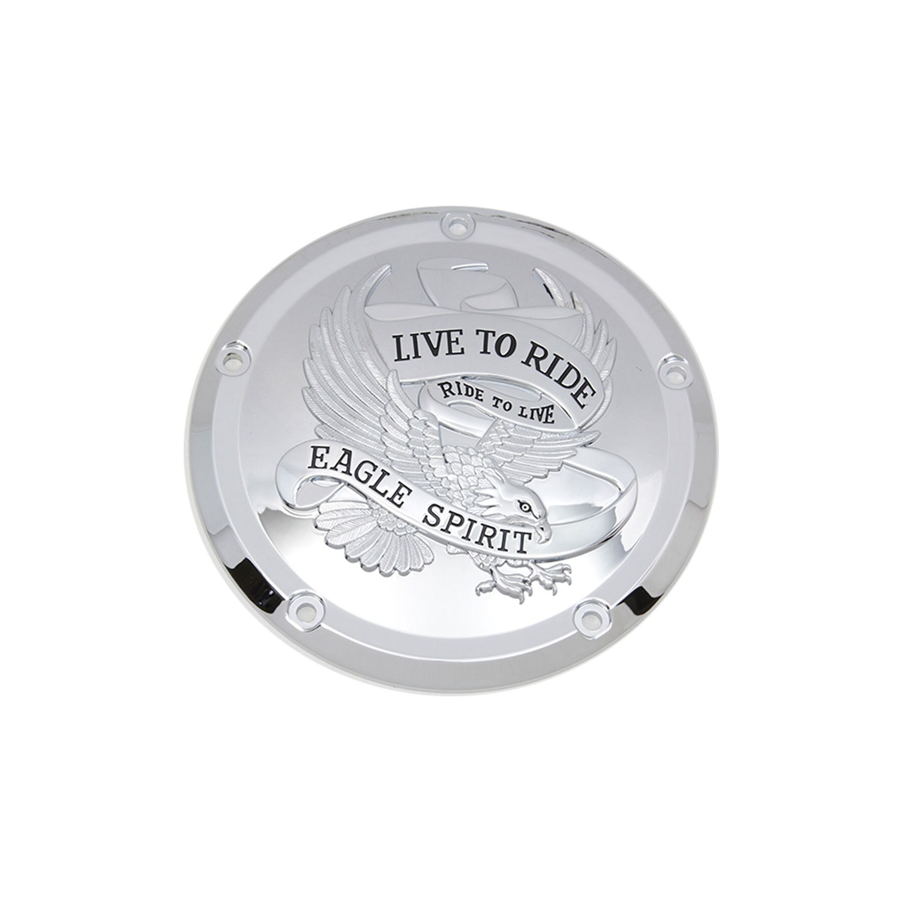 V-Twin Mfg. V-Twin Mfg. Eagle Spirit Chrome Derby Cover For Harley Touring 2015-2026 - $123.06 at RevZilla