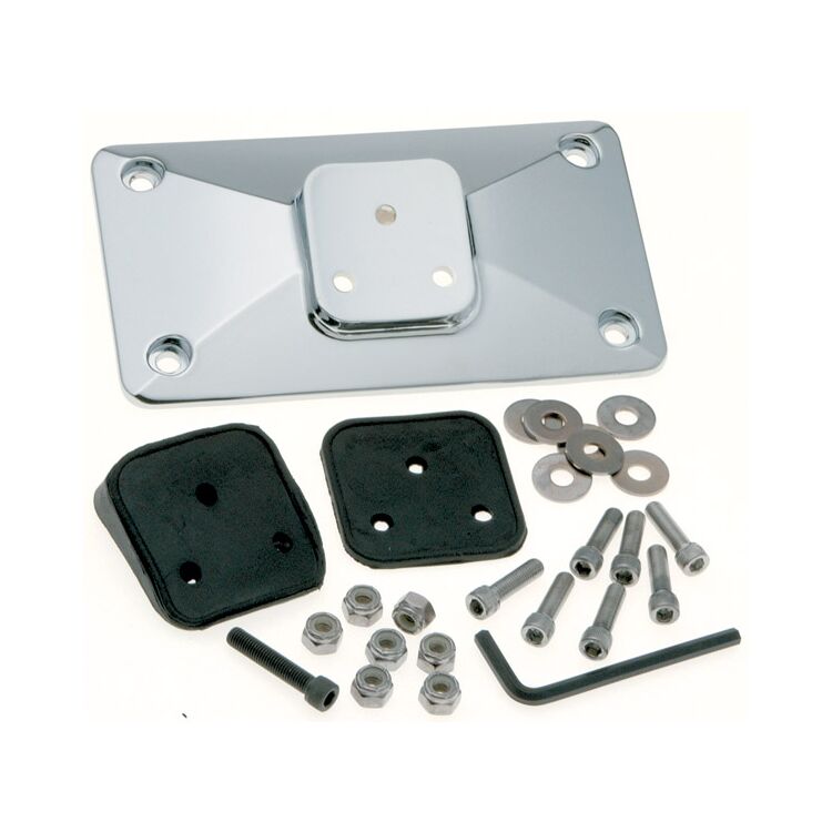 J&P Cycles Lay-Down Pyramid Style License Plate Mount