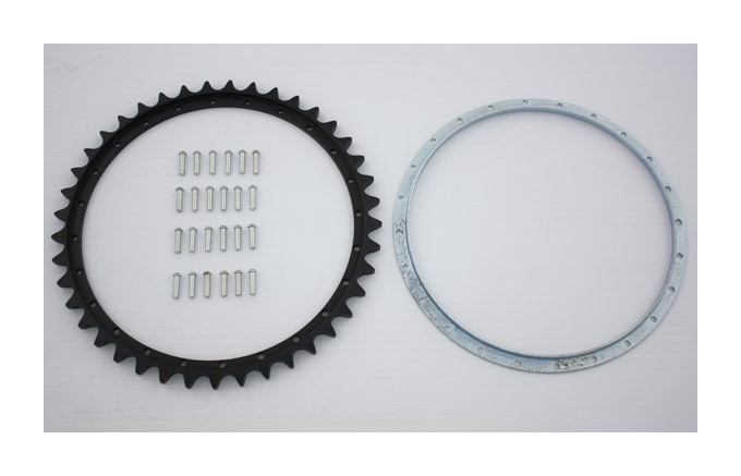 V-Twin Mfg. Rear Brake Drum Sprocket And Rivet Set For Harley WL