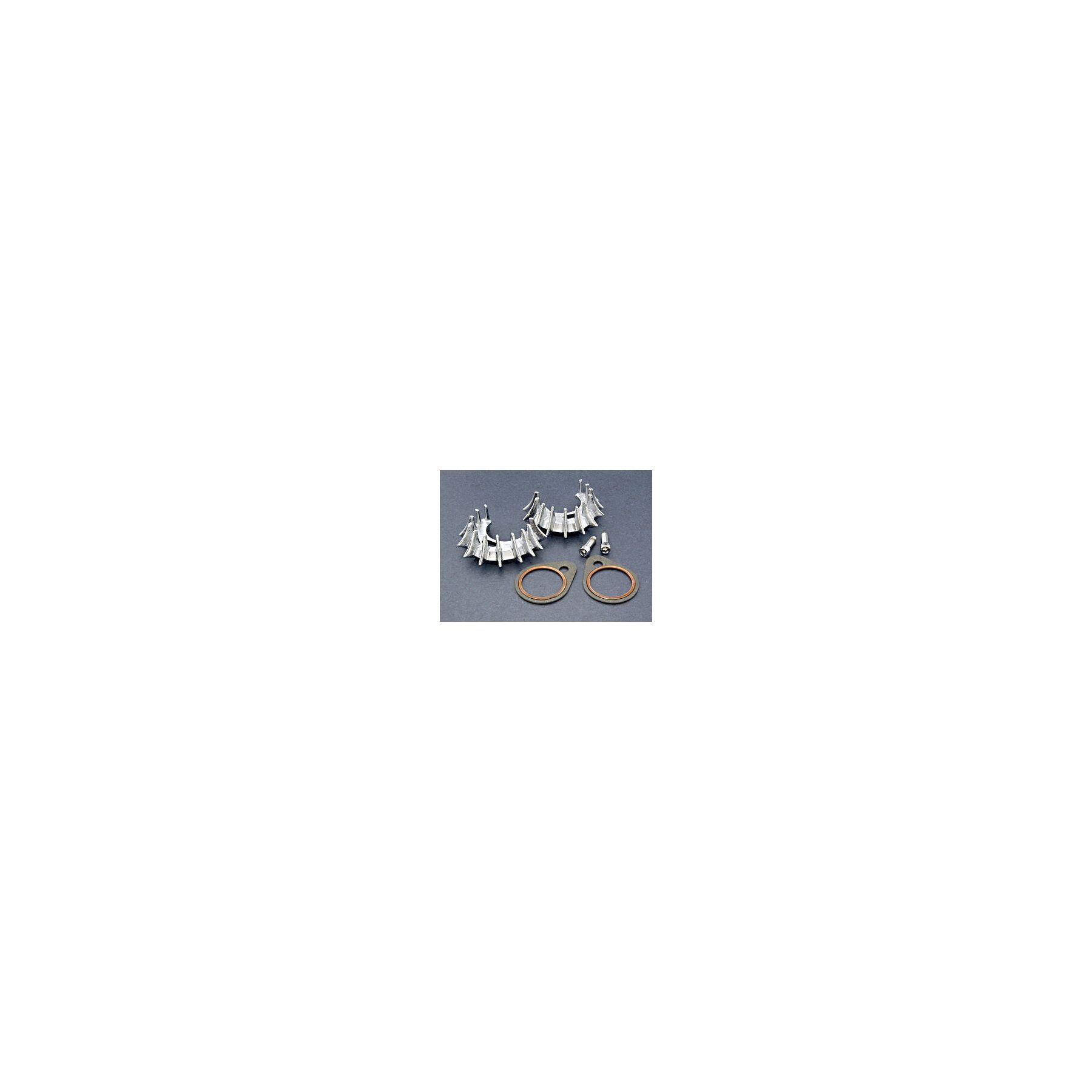 V-Twin Mfg. V-Twin Mfg. Sharks Teeth Exhaust Clamps For Harley Shovelhead 1966-1984 - $45.60 at J&P Cycles