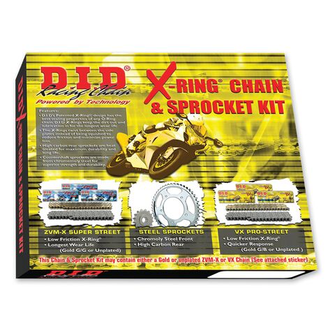 DID X-Ring Chain And Sprocket Kit Honda VT750 Shadow 1998-2003
