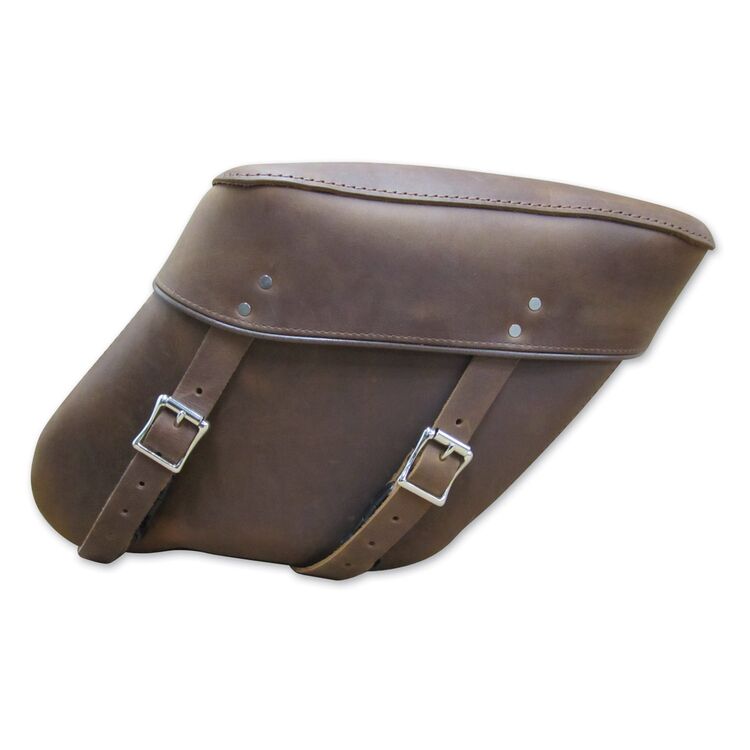 Leatherworks Wide Angle Distressed Economy Throwover Saddlebag