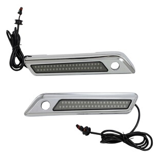 Custom Dynamics Dual Color Saddlebag Latch Lights With Housing For Harley Touring 2014-2024