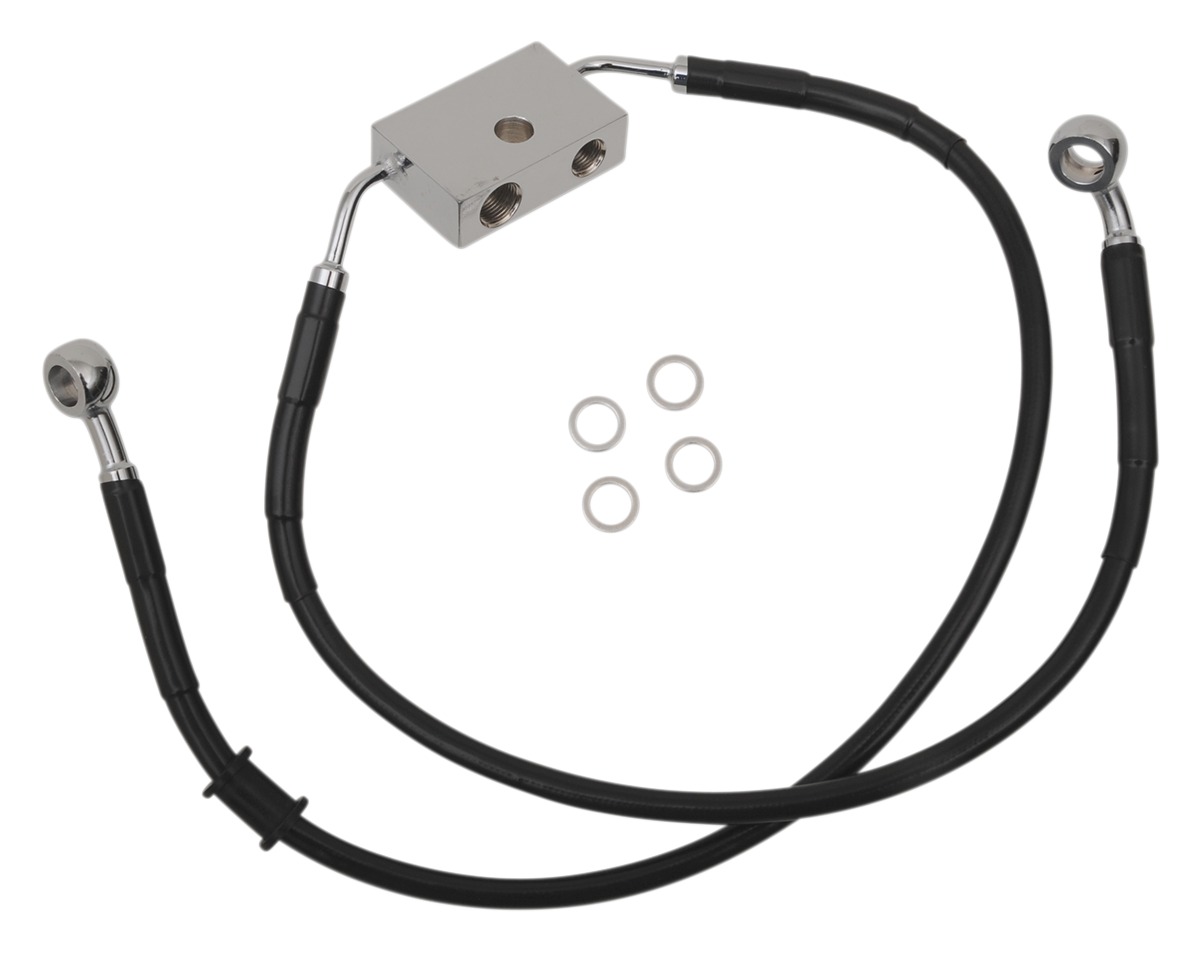 Drag Specialties Extended Upper Brake Line Kit For Harley XL1200X W/ ABS 20142022