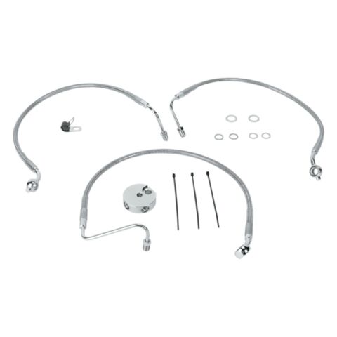 Drag Specialties Standard Length Front Brake Line Kit For Harley Sportster Roadster 2004-2010