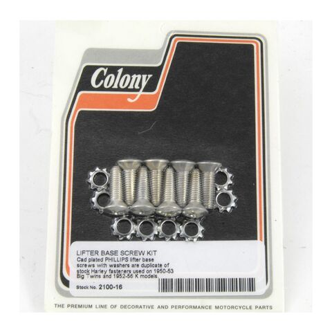 Colony Lifter Base Bolt Set For Harley 1950-1956