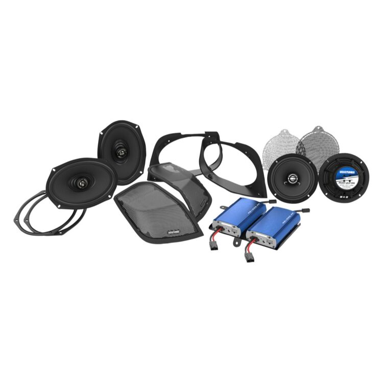 Hogtunes Cut-In 6" x 9" Speaker, Amp, & Lid Kit For Harley Touring 2014-2025