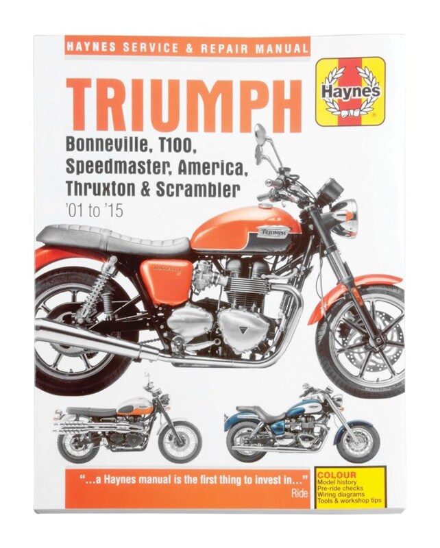 ( 新品未使用 トライアンフ　ボンネビル　ヘインズ整備書　2001から2015 Haynes Repair Manual Triumph Bonneville / T100 / Speedmaster