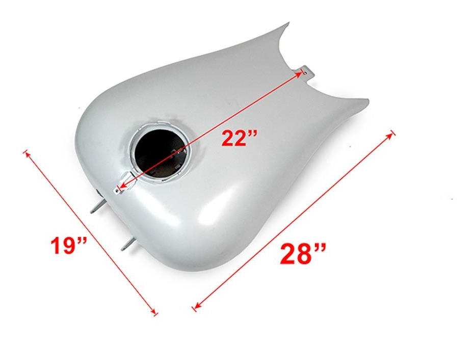 HogWorkz 6.6 Gallon Stretched Tank For Harley Touring 2008-2025