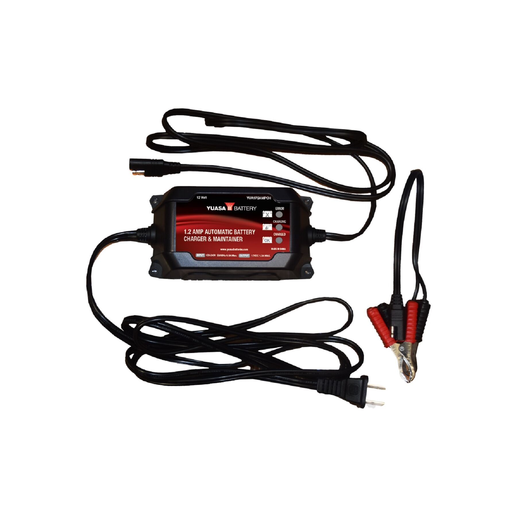 Yuasa 1.2 Amp Automatic Battery Charger & Maintainer