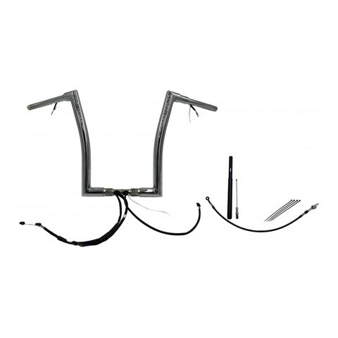 Fat Baggers Inc. 1 1/2" Wired Flat Top Handlebar Kit For Harley Road Glide 2021-2024