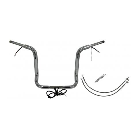 Fat Baggers Inc. 1 1/2" Wired Round Top Handlebar Kit For Harley Touring 2014-2015