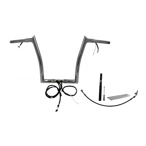Fat Baggers Inc. 1 1/4" Wired Pointed Top Handlebar Kit For Harley Road Glide 2021-2024