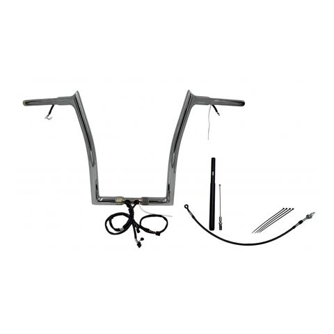 Fat Baggers Inc. 1 1/4" Wired Pointed Top Handlebar Kit For Harley Road Glide 2021-2024