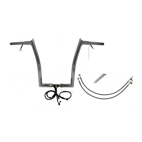 Fat Baggers Inc. 1 1/4" Wired Pointed Top Handlebar Kit For Harley Road Glide 2016-2020