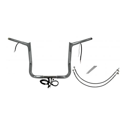 Fat Baggers Inc. 1 1/4" Wired Pointed Top Handlebar Kit For Harley Touring 2016-2020
