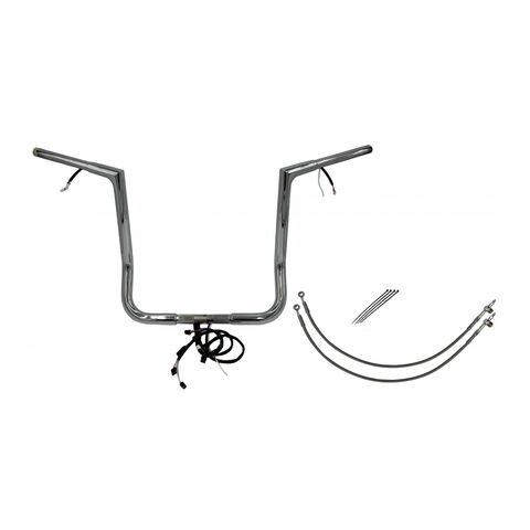 Fat Baggers Inc. 1 1/4" Wired Flat Top Handlebar Kit For Harley Touring 2014-2015