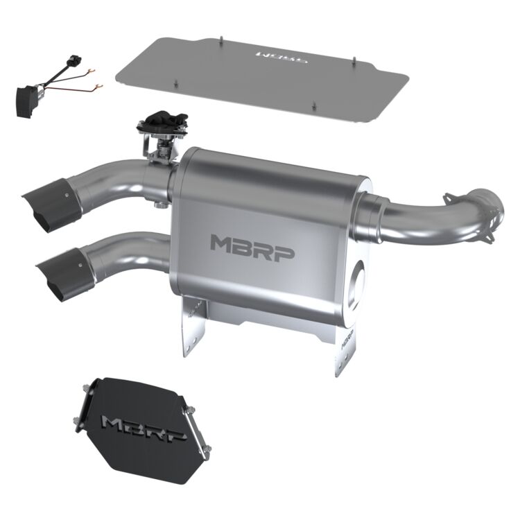 MBRP Slip-On Active Exhaust Can-Am Maverick X3 Turbo / Turbo R / Turbo RR 2017-2024