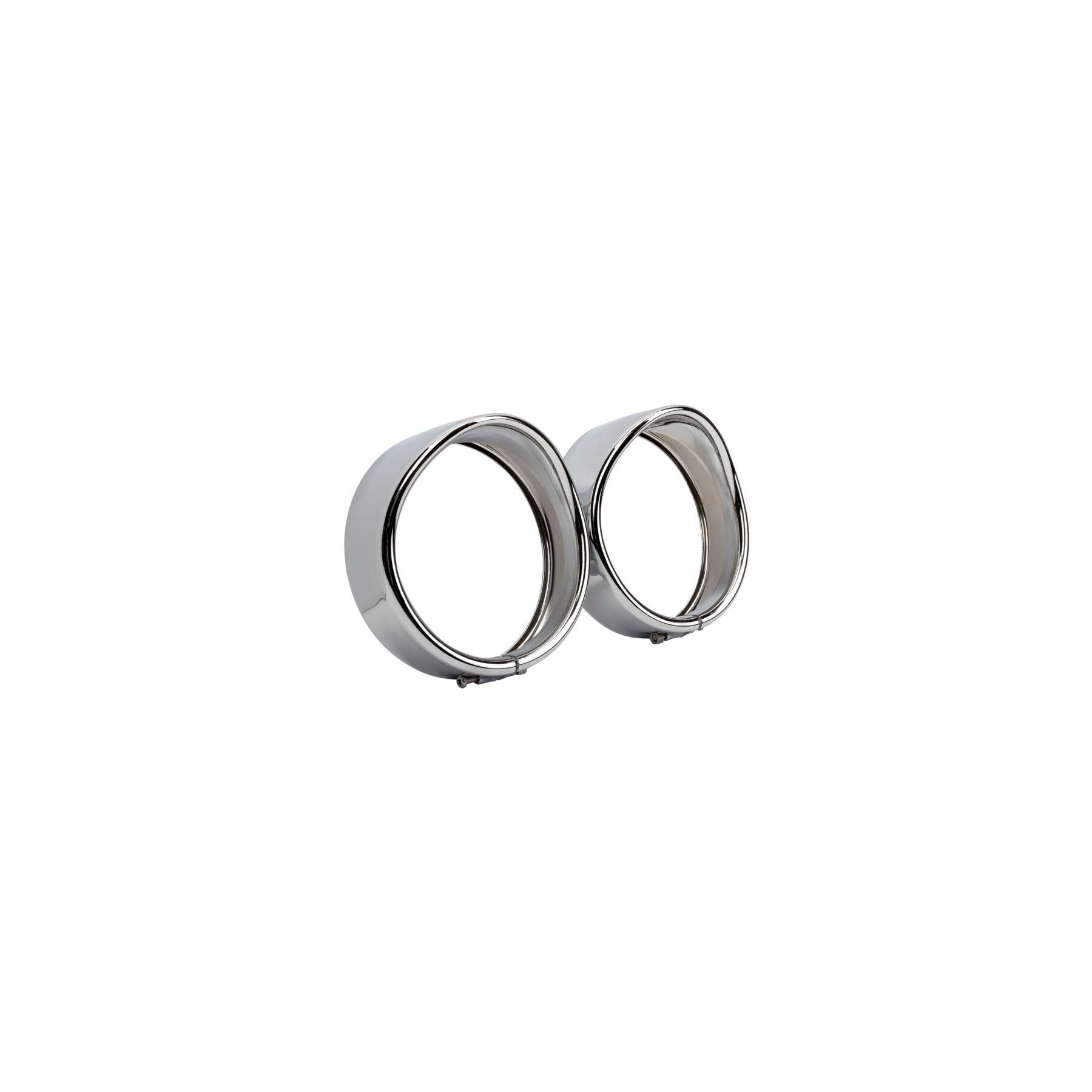 HogWorkz HogWorkz 4.5 Auxiliary Light / Passing Lamp Visor Trim Rings For Harley - $59.98 at J&P Cycles