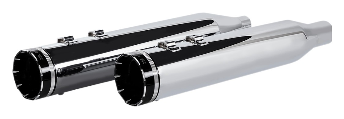 ༒ Khrome Werks - 202735 - 4.50in. HP-Plus Slip-On, Chrome with Black