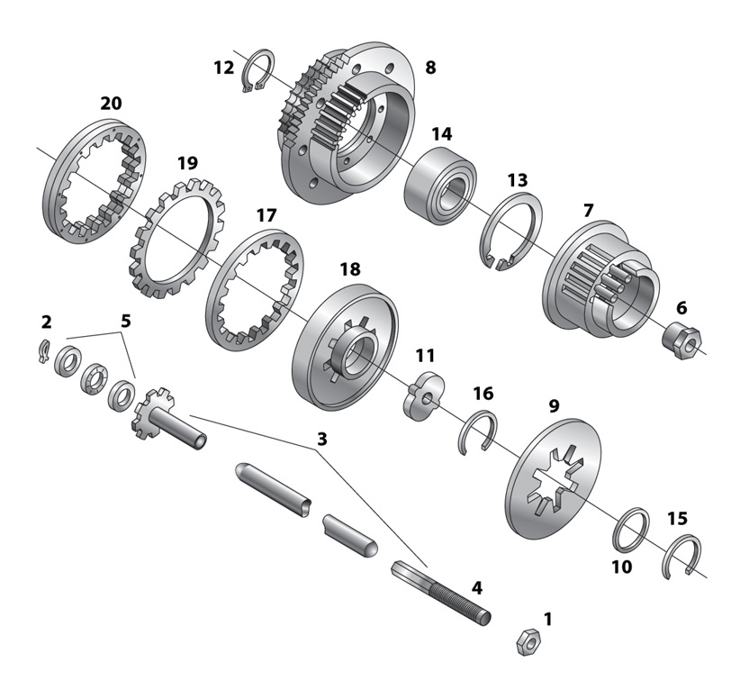 Eastern Motorcycle Parts Clutch Hub Bearing For Harley Big Twin 1990