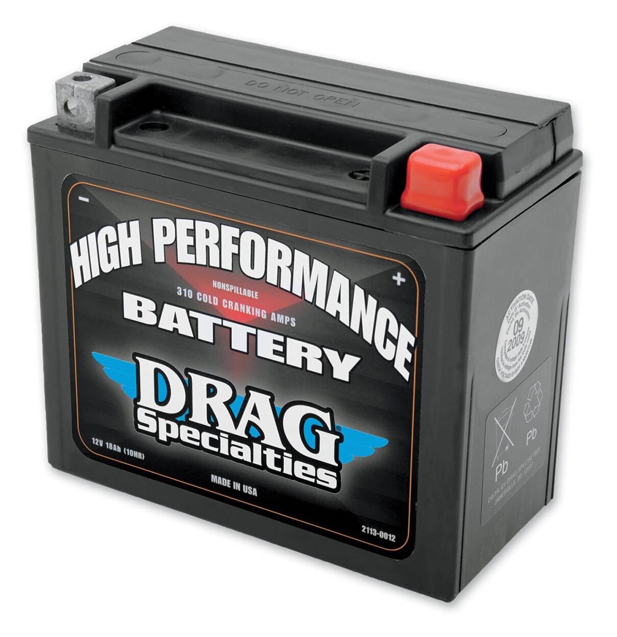 Drag Specialties YTX20HL High Performance AGM Battery For Harley