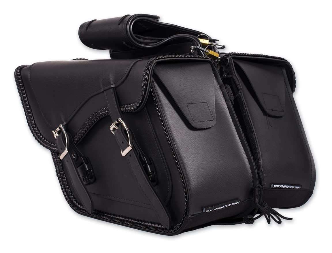 Dream Apparel Saddlebag & Accessory Throwover ZipOff Saddlebags Plain