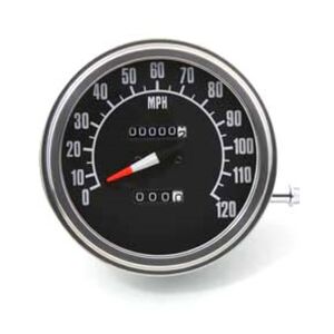 V-Twin Mfg. 120 Mph Speedometer For Harley FL / FX 1981-1990