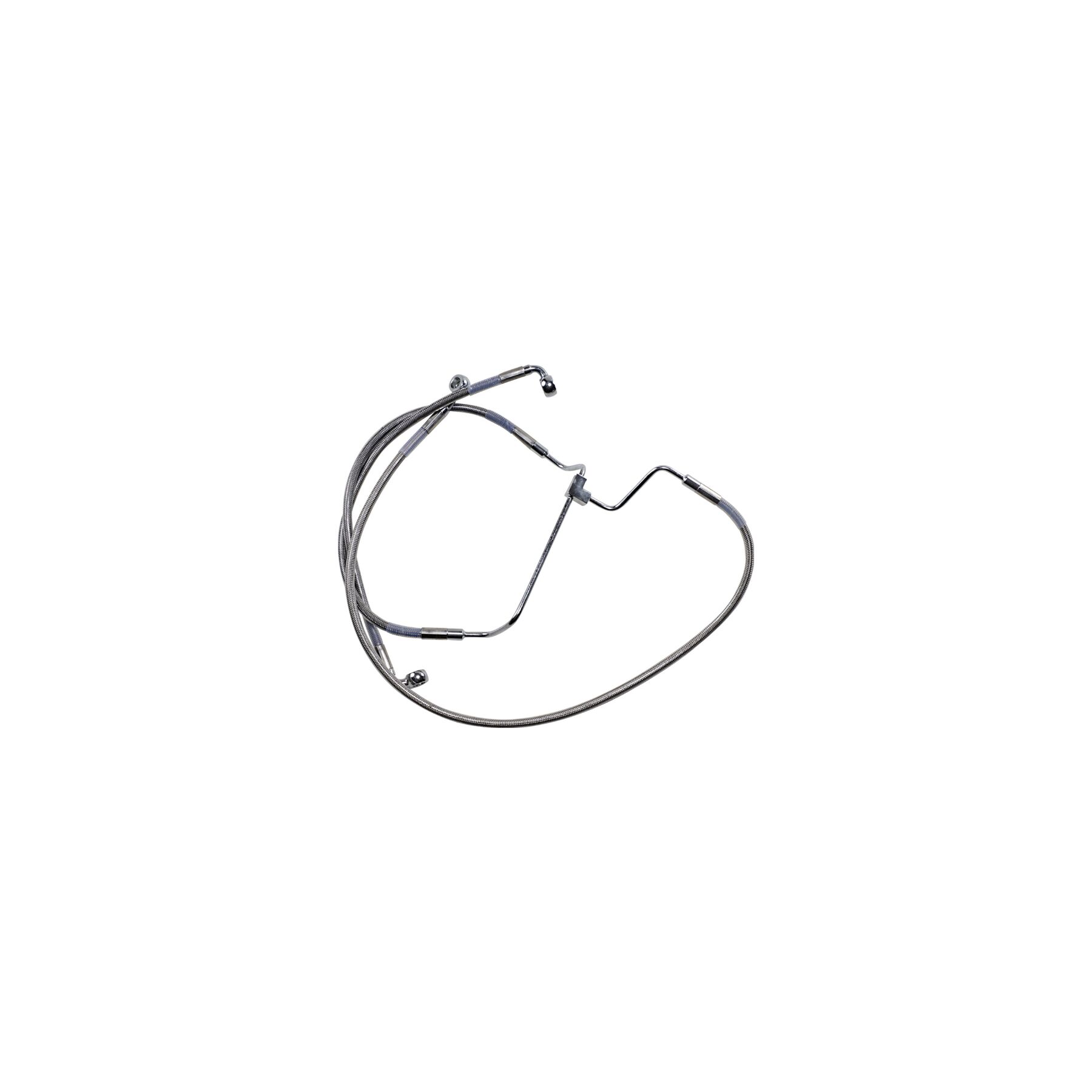 Drag Specialties Drag Specialties Extended Upper Brake Line Kit For Harley Touring W/ ABS 2014-2025 - $79.75 at RevZilla